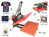 Nouvelle presse à chaud DTF 40*60 à commande manuelle pour sublimation, impression sur vêtements en aluminium, imprimante à plat compatible Epson