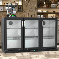 Mini Bar Réfrigérateur 1-2-3 Porte Vitrine Congélateur Simple Température Refroidissement Par Air Retour Bar Refroidisseur Armoire