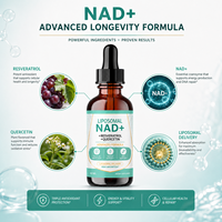 Amazon Best Seller NAD Liquid Drops 300mg Suplemen Murni NAD Drops untuk Perbaikan DNA Siap FBA Pabrik Label Pribadi