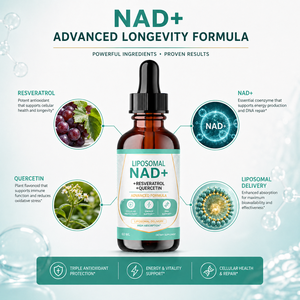 Meilleures ventes Amazon : Gouttes liquides NAD 300mg, complément pur pour la réparation du <span class=keywords><strong>ADN</strong></span>, prêt pour FBA, fabrication en marque blanche - Product Image 2