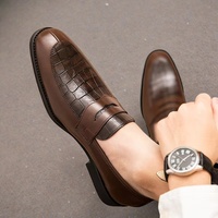 2025 Nouveaux Produits Phares : Mocassins Homme en Cuir Italien, Chaussures Habillées en Daim pour Hommes