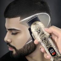 Nouvelle Tondeuse Électrique Rétro Design pour Cheveux « Oil-head », Rechargeable USB, Forme en T, Idéale pour Barbiers et Salons de Coiffure