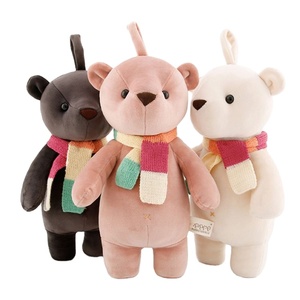 Oso de Peluche Personalizado con Bufanda, Almohada Suave de Algodón, Muñeco Creativo para Niños, Venta al por Mayor - Product Image 1