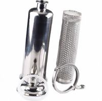Filtre à cartouche sanitaire en acier inoxydable Sanying SS304 SS316L, type droit, à souder, pour conduite d'eau, poli, à faible pression
