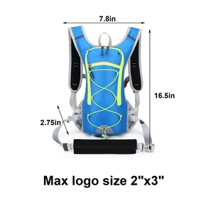 Unisex <b>Hydration</b> <b>Backpack</b> Waterproof Nylon Fashion Sports Water Pack for Hiking Cycling Running Biking-without Water Bladder - Product Image 3