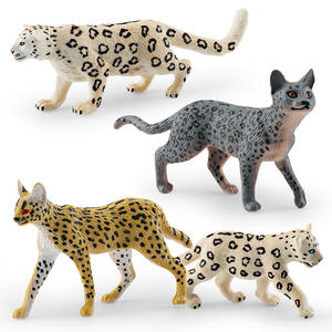 -Simulación de vida salvaje leopardo modelo niños CIENCIA Y eduion cognición nieve <span class=keywords><strong>Serval</strong></span> decoración juguete - Product Image 1