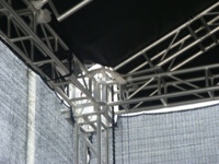 Estructura de Acero Galvanizado para Altavoces, Soporte de Truss con Manivela, Estructura de Aluminio para Exteriores para Sistemas Line Array
