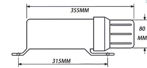 Scatola di riparazione dello strumento dei contenitori del supporto della scatola di immagazzinaggio impermeabile fuoristrada del motociclo