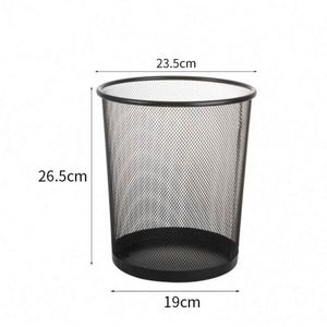 Custom Logo Modern Portable Office Waste Basket Sustainable Power Coated Metal Mesh Bin Foot Pedal Direct Factory Price <b>Paper</b> - Product Image 6