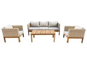 Hot người bán Bắc Âu mây <span class=keywords><strong>wicker</strong></span> ngoài trời chỗ ngồi nhóm nhôm ghế sofa Patio vườn bộ đồ nội thất sân thượng sân sau ghế ban công - Product Image 6