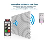 Control Remoto Inalámbrico Industrial de Doble Velocidad, Impermeable IP66, de Largo Alcance, 4 Canales, Universal, para Grúa de Remolque