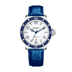 Montre de marque personnalisée, mouvement automatique NH35, boîtier en acier inoxydable, style professionnel, super lumineuse, étanche, automatique - Product Image 5