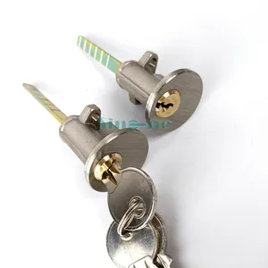 ANSI黄铜Rekey SC键槽轮辋榫眼尾翼门锁轮辋气缸可用于主钥匙