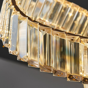 Lustre moderne en cristal doré de luxe pour <span class=keywords><strong>mariage</strong></span>, salon, simple, moderne, hauteur réglable, économie d'énergie, suspension au <span class=keywords><strong>plafond</strong></span> - Product Image 5