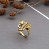 Bague élégante en laiton style Art Déco avec motif éléphant, bijoux bohèmes pour hommes et femmes, couleur or et argent, idée cadeau idéale
