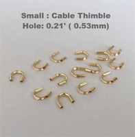 GP U Pick Cable dedal real 1/20 14K relleno de oro Protector de alambre Protector de cable Guardian Protector Gold Fill cadenas de joyería permanentes