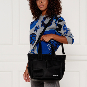 <span class=keywords><strong>Sac</strong></span> à bandoulière pour <span class=keywords><strong>femme</strong></span> en cuir végétalien de haute qualité, personnalisé, avec sangle simple ou bandoulière, multi-poches, style shopper - Product Image 6