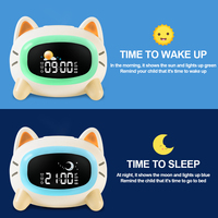 Despertador Digital Recargable para Niños, Simulador de Amanecer, Reloj Despertador LED con Luz Nocturna para Despertar