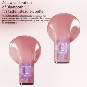 หูฟังไร้สาย TWS รุ่น K520 รูปหัวใจขนาดเล็กน่ารัก เหมาะสำหรับคู่รัก วันวาเลนไทน์ ออกกำลังกาย และการเดินทาง - Product Image 3