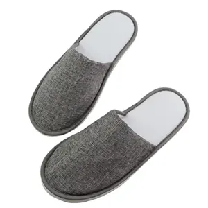 Custom OEM Disposable Velour Slippers Wholesale Bulk Soft Cotton Luxury Slipper For Travel Shower Slippers