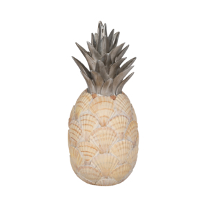 Scultura di ananas a forma di conchiglia, decorazione nautica per la casa, il bagno, il soggiorno, il tavolino da caffè - Product Image 2