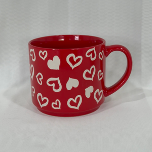 <b>Valentines</b> Design Ceramic Coffee Mugs Big Capacity Silk Screen Printed Porcelain Couple Business Gifts Reusable Food Safe - Product Image 6