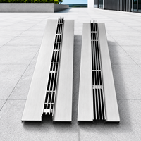 Rejilla de drenaje lineal de acero inoxidable de alta resistencia con ranura invisible, tamaño personalizado disponible