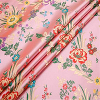 Tissu de brocart de polyester coloré de qualité de luxe de jacquard floral meilleur prix pour les vêtements vintage de vacances