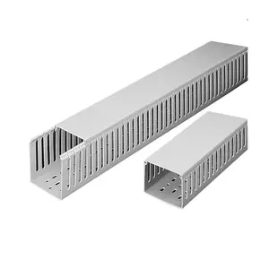Good Insulation Wholesale HD-0.5L 15x15 Fire-Resistant canaleta slotted cable tray open Grey wire duct