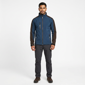 2026 New Hot Selling Finer Threads <b>Canvas</b> Stand Collar Waterproof Softshell <b>Jacket</b> <b>for</b> <b>Men</b> Custom Size Vintage Style - Product Image 1
