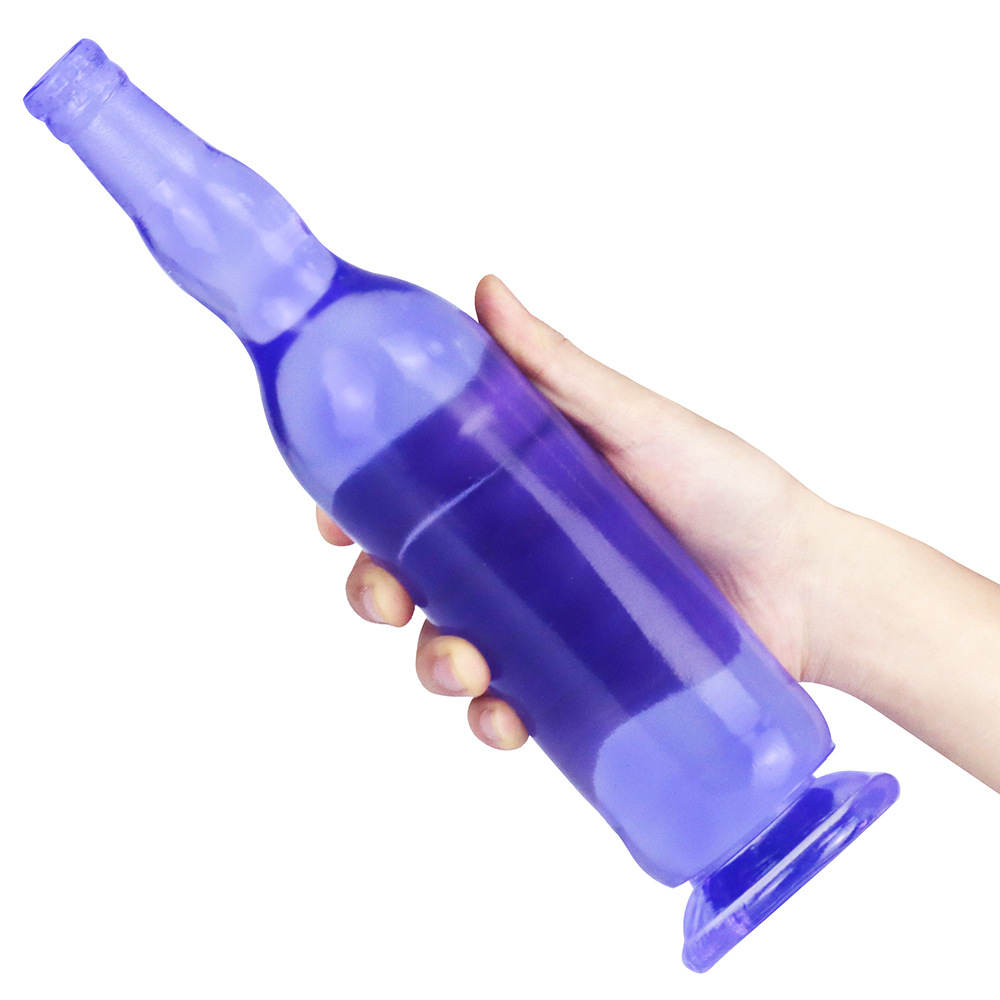 Huge Beer Bottle Dildo With Strong Suction Cup - Multi-Color PVC Vagina  Masturbation Toy for Women, MOQ 10 Pcs