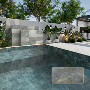 Piastrella Moderna Opaca <span class=keywords><strong>in</strong></span> Gres Porcellanato per Esterni Piscina 300x600mm, Effetto <span class=keywords><strong>Pietra</strong></span> 3D Antiscivolo, per Pavimentazione Esterna Cortile - Product Image 3