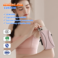 Brassard de sport imperméable pour la course à pied avec logo personnalisé, sac de jogging extérieur léger et élégant, pochette de bras pour téléphone de course