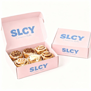 Boîtes en papier pliables pour pâtisseries, gâteaux, biscuits, pains et donuts, personnalisables avec votre logo, recyclables et de qualité alimentaire, vente en gros - Product Image 3