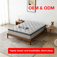 Matelas hybride gris de haute qualité, taille Queen, hypoallergénique, mousse à mémoire de forme, latex compressé, écologique, 28 cm d'épaisseur, chambre à coucher, école