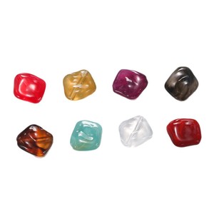 Acrylic Irregular Flat Stones For Bracelet Making 10mm Multicolor Loose <b>Beads</b> DIY Jewelry Accessories - Product Image 5