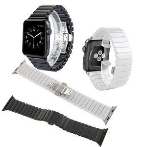Bracelet en céramique IVANHOE pour <span class=keywords><strong>Apple</strong></span> <span class=keywords><strong>Watch</strong></span> <span class=keywords><strong>4</strong></span> 5 6 44mm 40mm pour iwatch série 3 2 Bracelet à boucle en acier inoxydable - Product Image 2