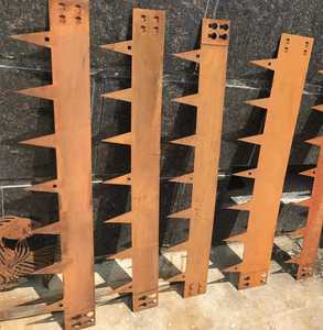 Sunsbuild High Strength Corten Steel Lawn Edging Heavy Duty <b>Metal</b> Landscape Border for <b>Garden</b> & Pathway - Product Image 4