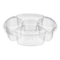 Wegwerp plastic fruitdoosjes blisterverpakking rond verdikt transparant food grade met deksel