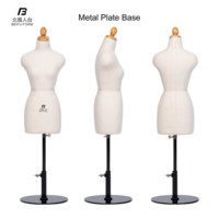 Vente en gros demi-corps femme mini taille mannequin pour tailleur en vente modèle de mannequin de couture pour la personnalisation de soutien à la couture