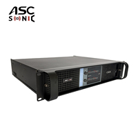 AT6400 2 Kanal Kelas-TD 4 Ohm Penguat Daya AC Berbahan Logam untuk Sistem Audio Suara