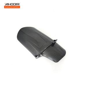 Pelindung Lumpur Roda Belakang Sepeda Motor Listrik Pola Serat Karbon untuk SURRon Light Bee X S. - Product Image 3