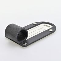 Etiquette de bagage personnalisée en cuir pvc dur PU avec impression par sublimation de logo personnalisé en vente directe d'usine