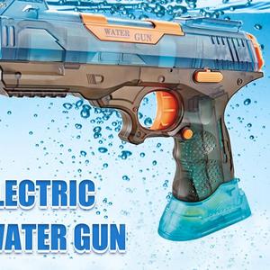 Nueva pistola de agua fresca juguete piscina al aire libre anfibio transparente 2 en 1 pistola electrónica completa juguete de agua - Product Image 4