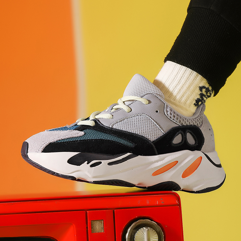 Детские повседневные спортивные кроссовки Yezzy из натуральной кожи, детские кроссовки Yeezy 700 V3 V2, оригинальная обувь 2021