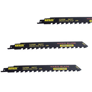 S1543HM Noir 240mm 2TPI Carbure Dents <span class=keywords><strong>Brique</strong></span> Creuse Lames de <span class=keywords><strong>Scie</strong></span> pour <span class=keywords><strong>Scie</strong></span> Alternative - Product Image 2