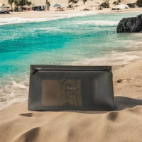 Sacs à fermeture éclair noirs givrés personnalisés, emballage écologique en polyéthylène pour vêtements, pochette en plastique refermable, impression sérigraphique du logo