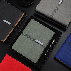 Set di Quaderni Creativi per Appunti di Riunione, Blocco Note in Pelle PU con Logo Stampato - Product Image 3