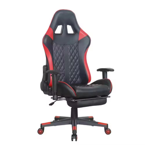 New Arrival Ergonomic RGB Reving Computer Gaming Chair Comfortable <b>Synthetic</b> <b>Leather</b> With LED Featuring and Footrest 5934 Gaming - Product Image 5