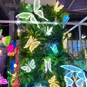 Decorazione di eventi liscia per esterni/interni Led farfalla <span class=keywords><strong>apertura</strong></span> automatica e chiusura di visualizzazione farfalle - Product Image 2